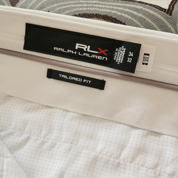 $148 Men's RLX Golf Tailored Fit Performance Pants 34X32 - White - NWT!!! - Picture 8 of 12